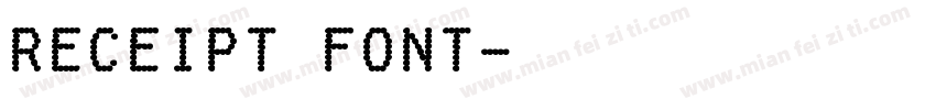 receipt font字体转换